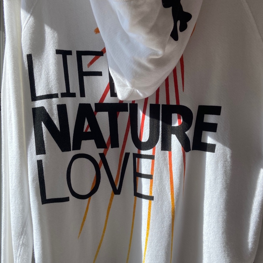 FREECITY White LNL Pull-Over Hoodie Size 1 NWT